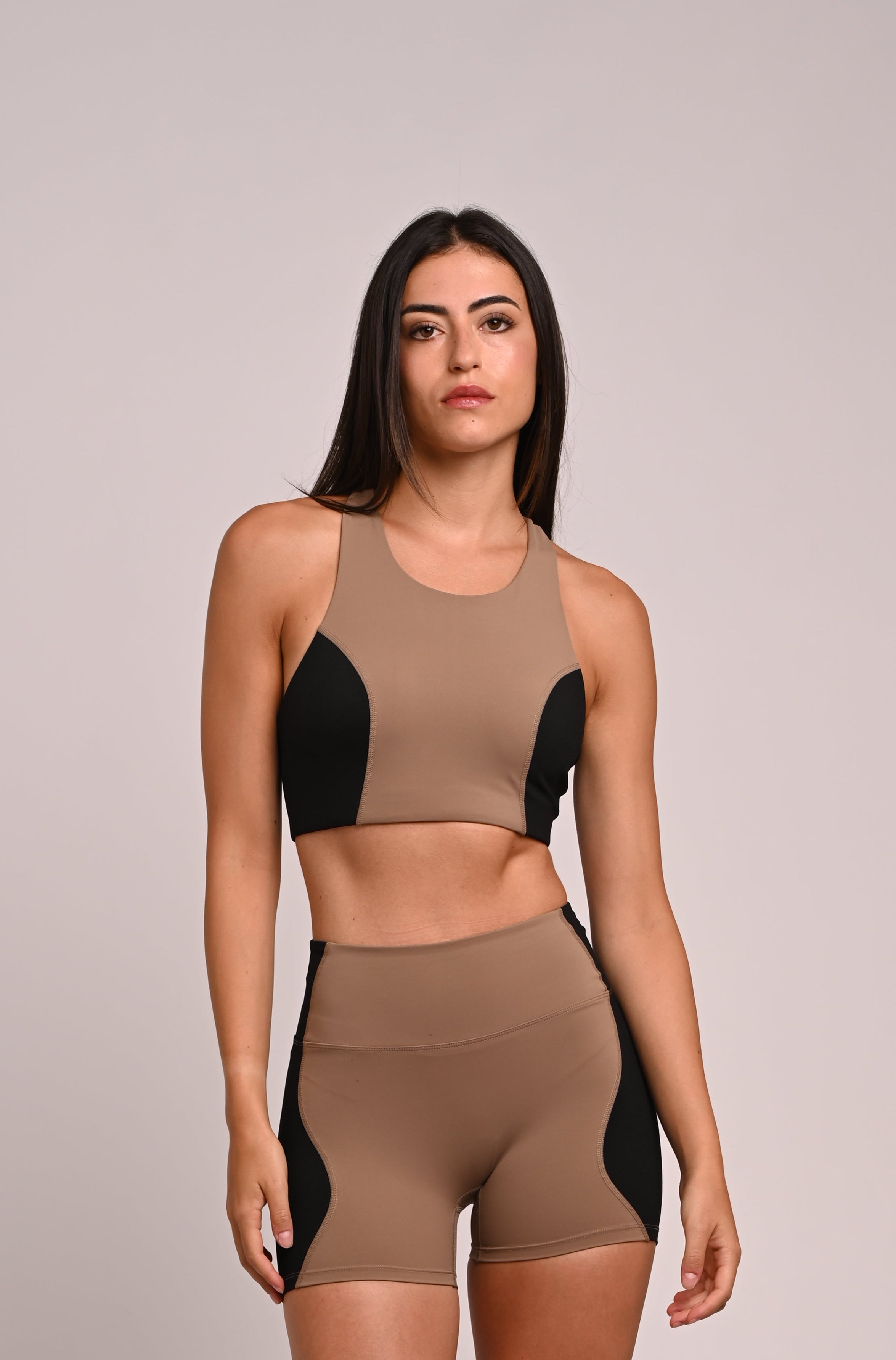 Top Wave marron y negro