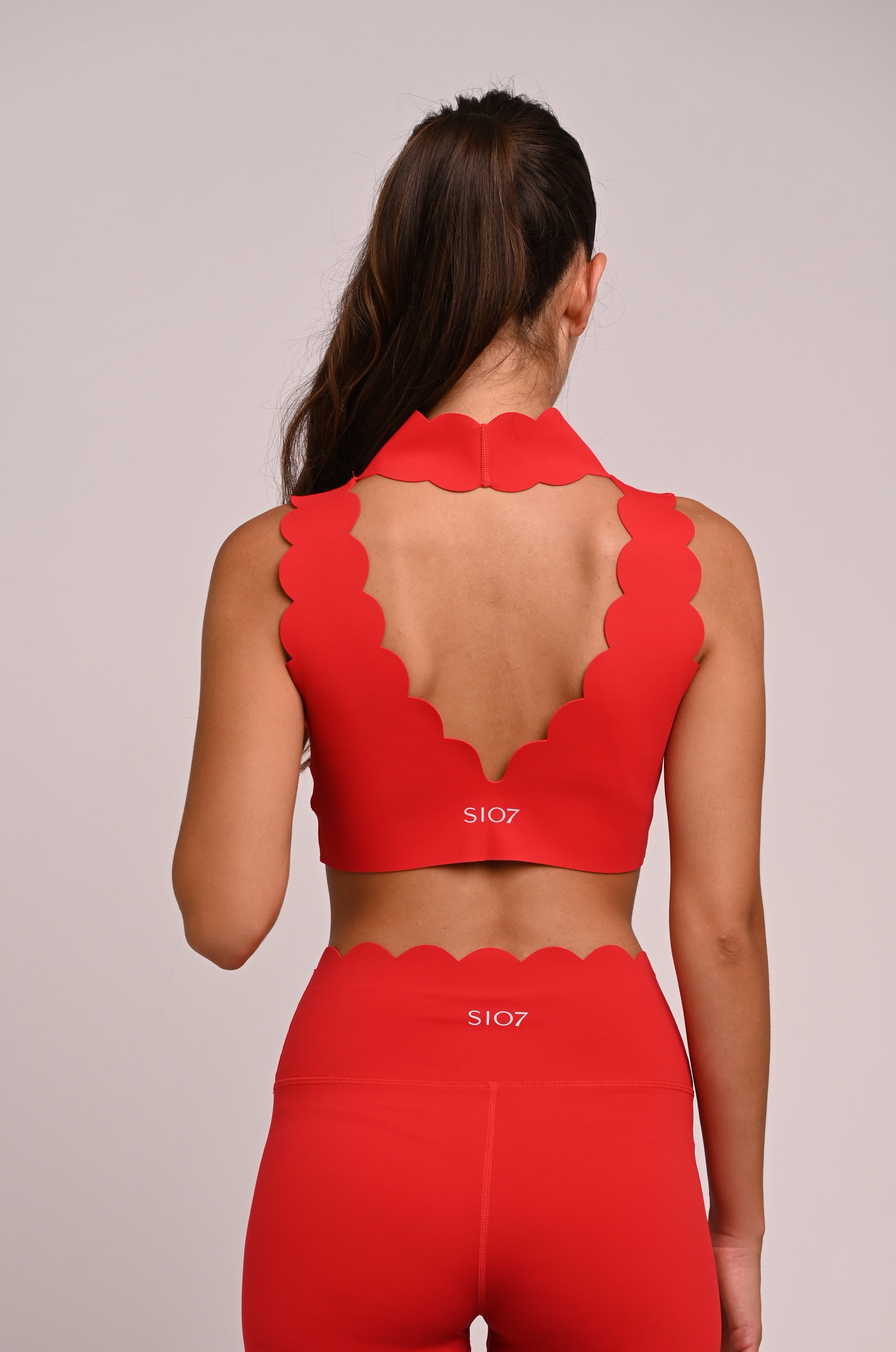 Top Cloud cuello alto rojo
