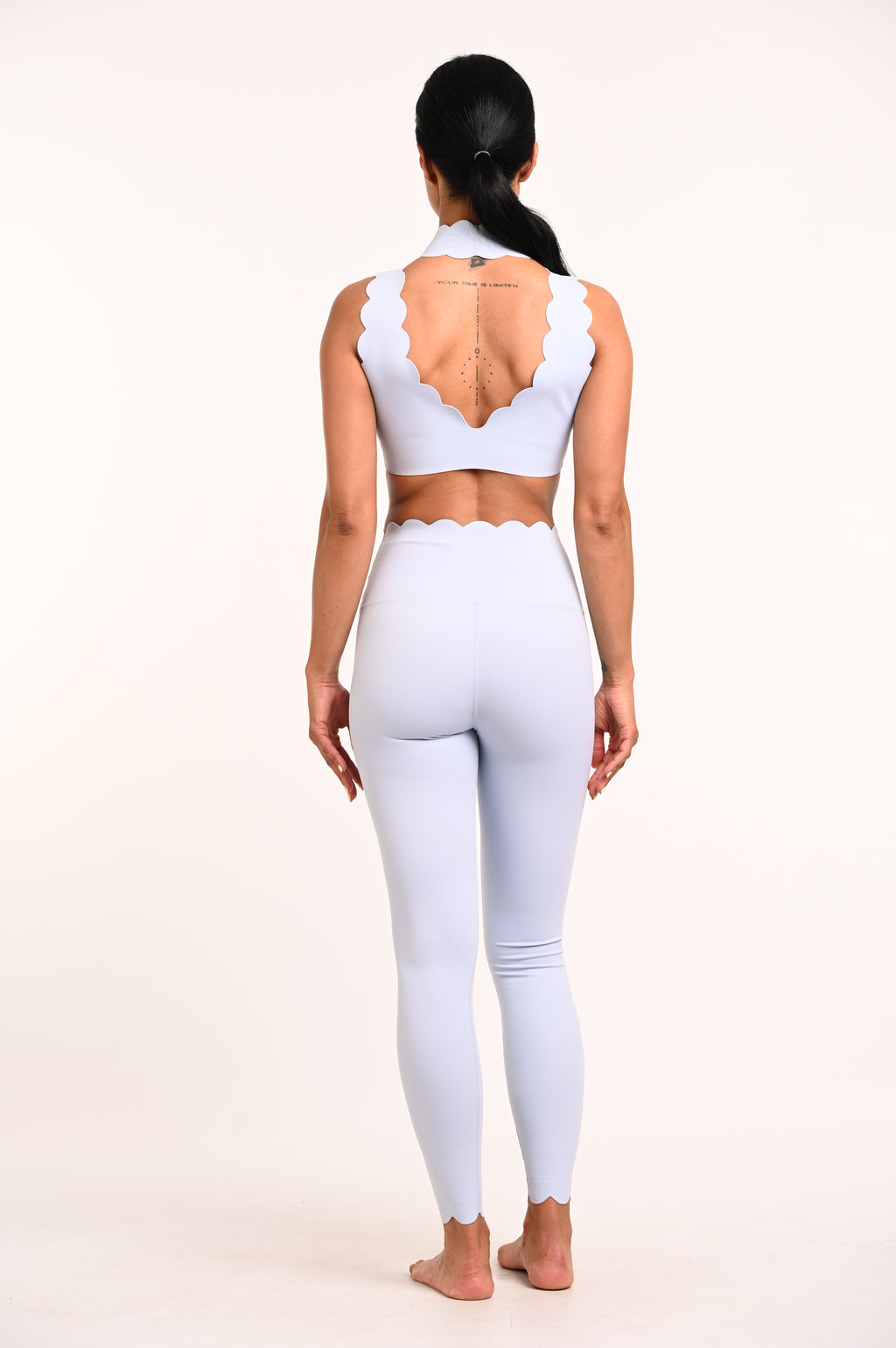 Top Cloud cuello alto azul