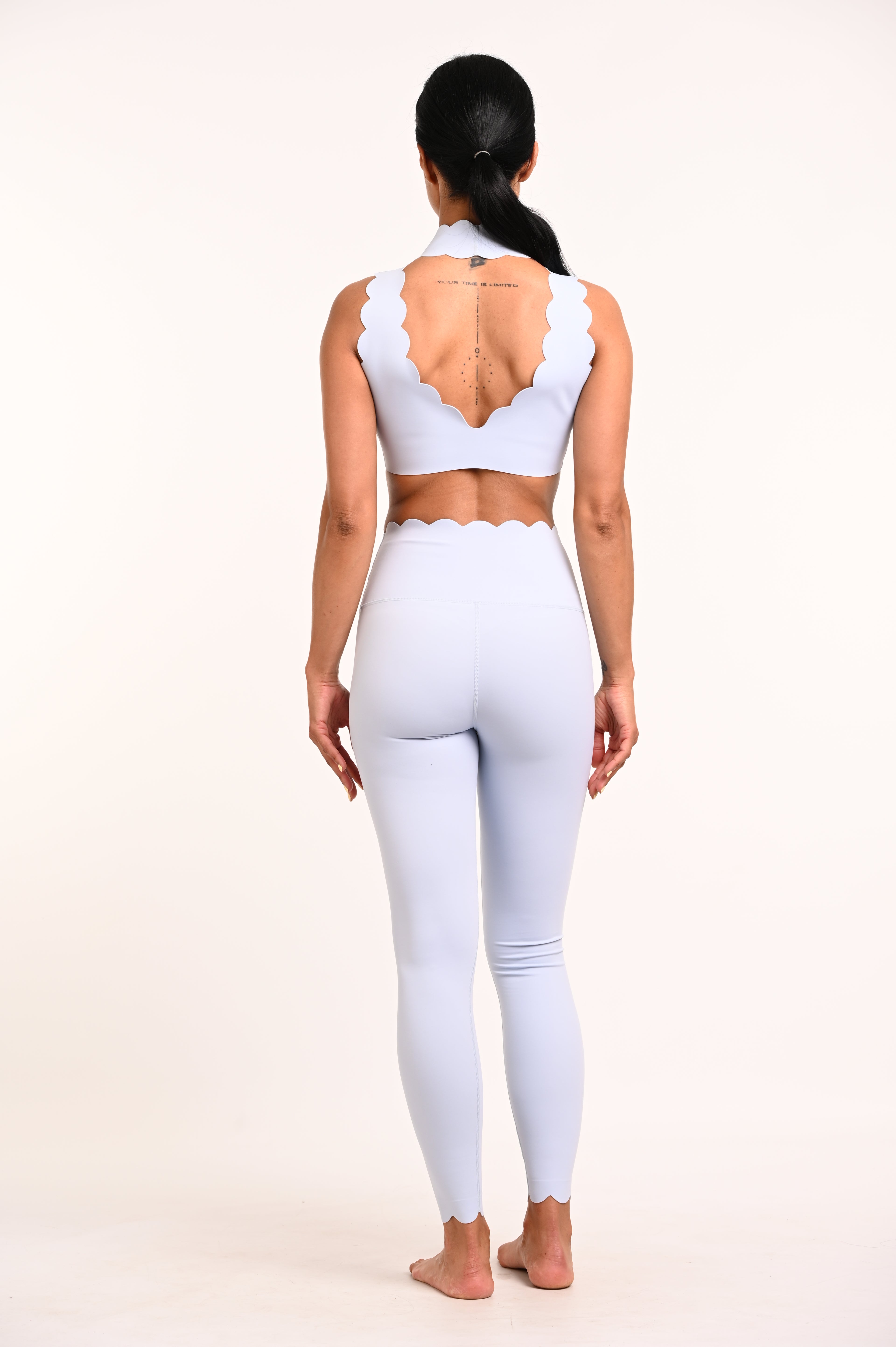 Top Cloud cuello alto azul