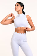 Top Cloud cuello alto azul